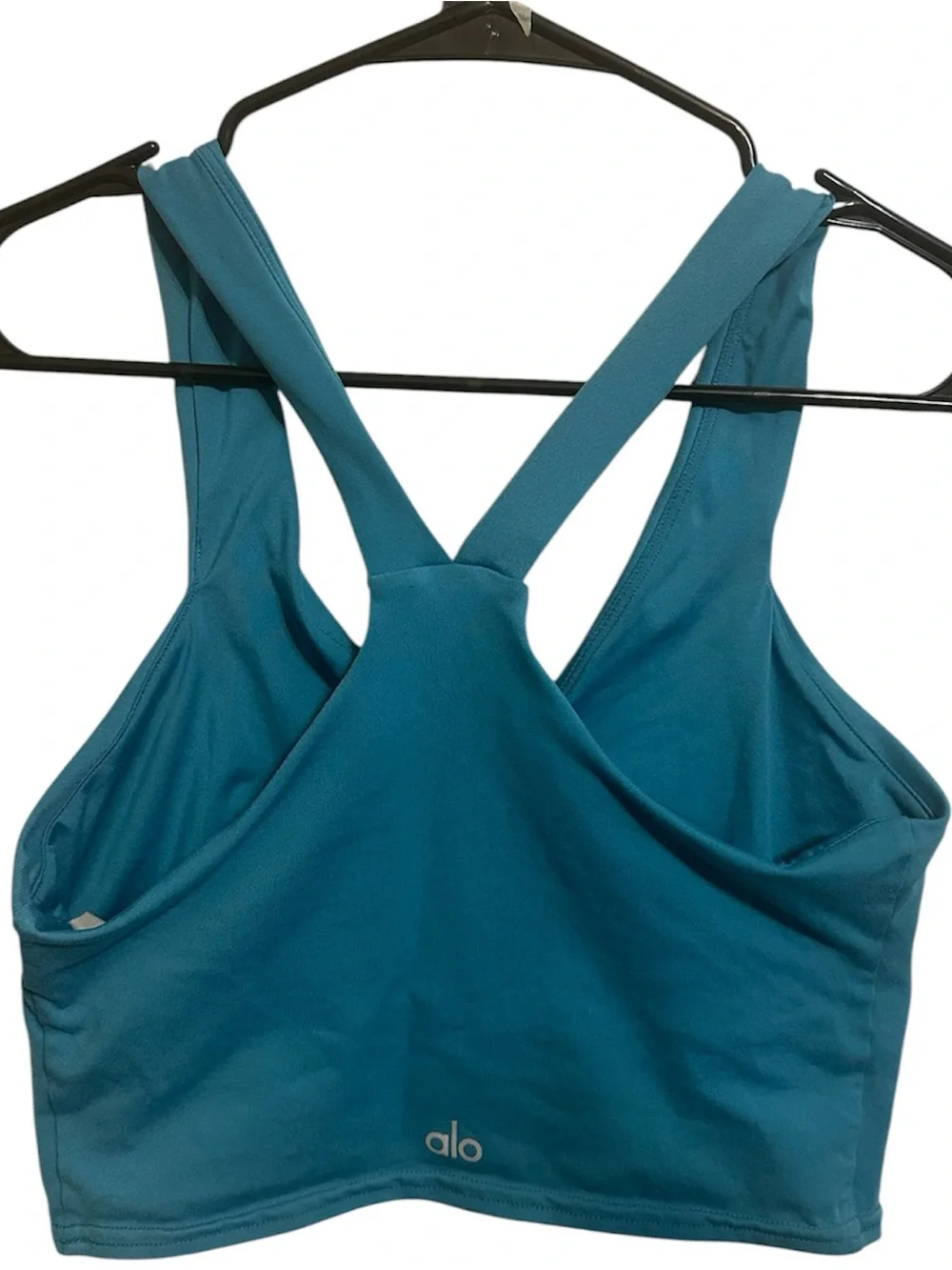 Alo Yoga Women’s Bright Aqua Low-Impact Bra Tank Top